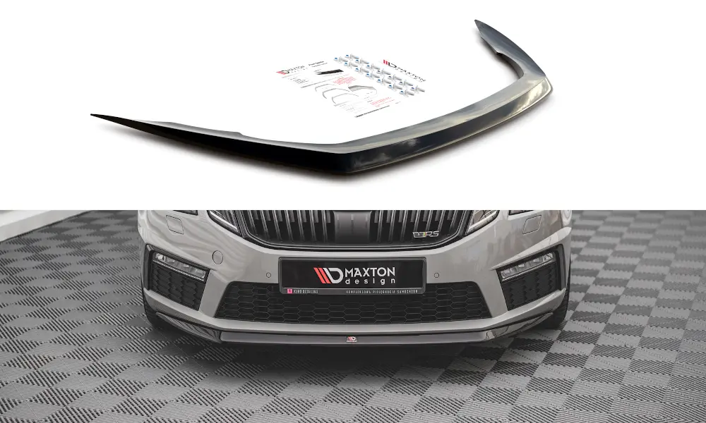 Frontspoiler Skoda Octavia III RS Facelift 2016-2019 | V.1 Glossy Black Edition – bilde 3