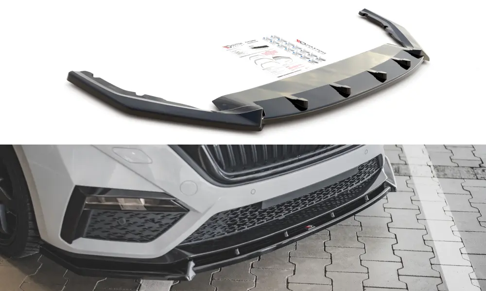 Frontspoiler Skoda Octavia IV RS 2020 -> | V.1 Glossy Black Edition – bilde 4