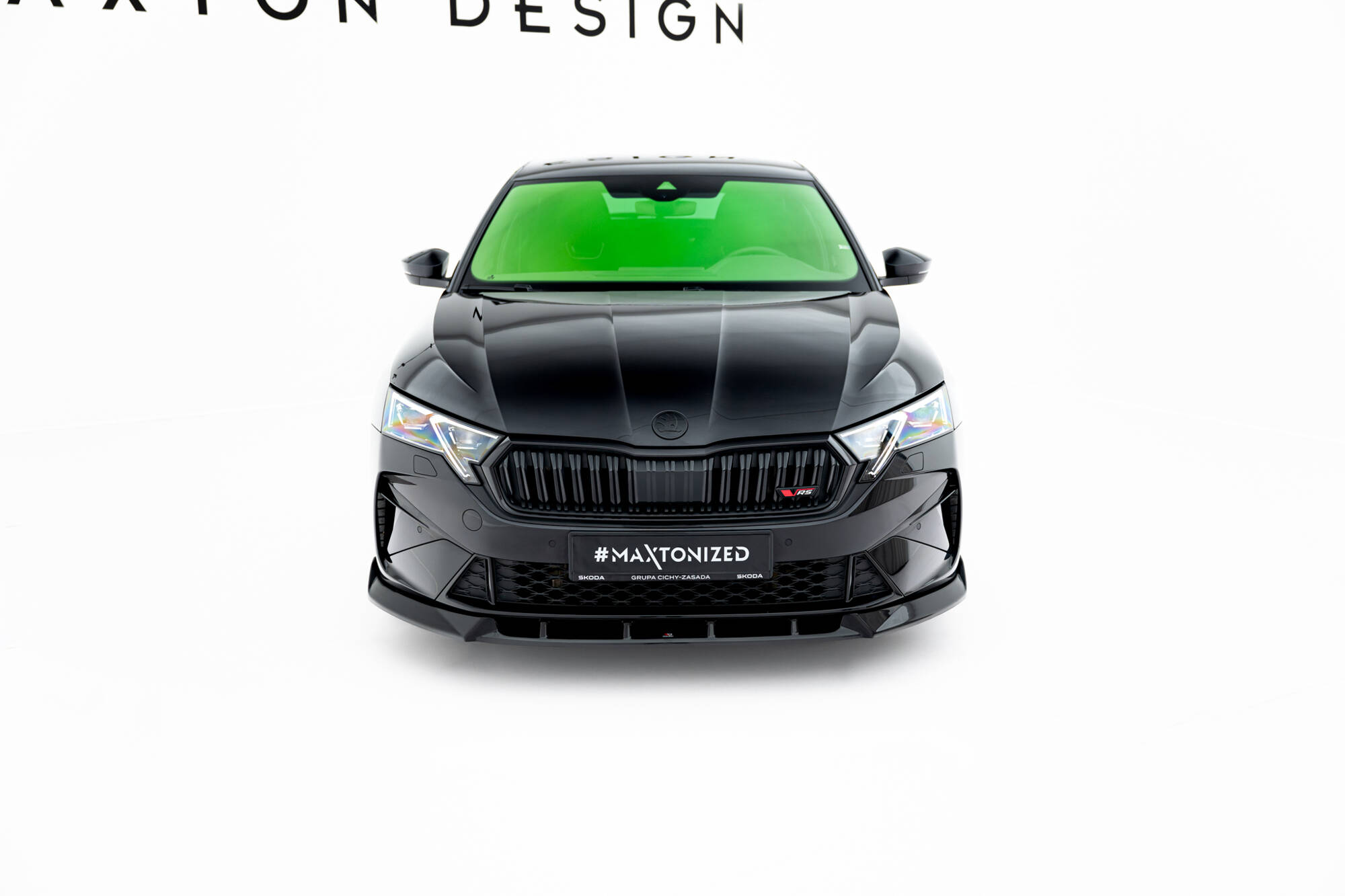Frontspoiler Skoda Octavia RS IV Facelift 2024 -> | Sport Glossy Black Edition V2 – bilde 2