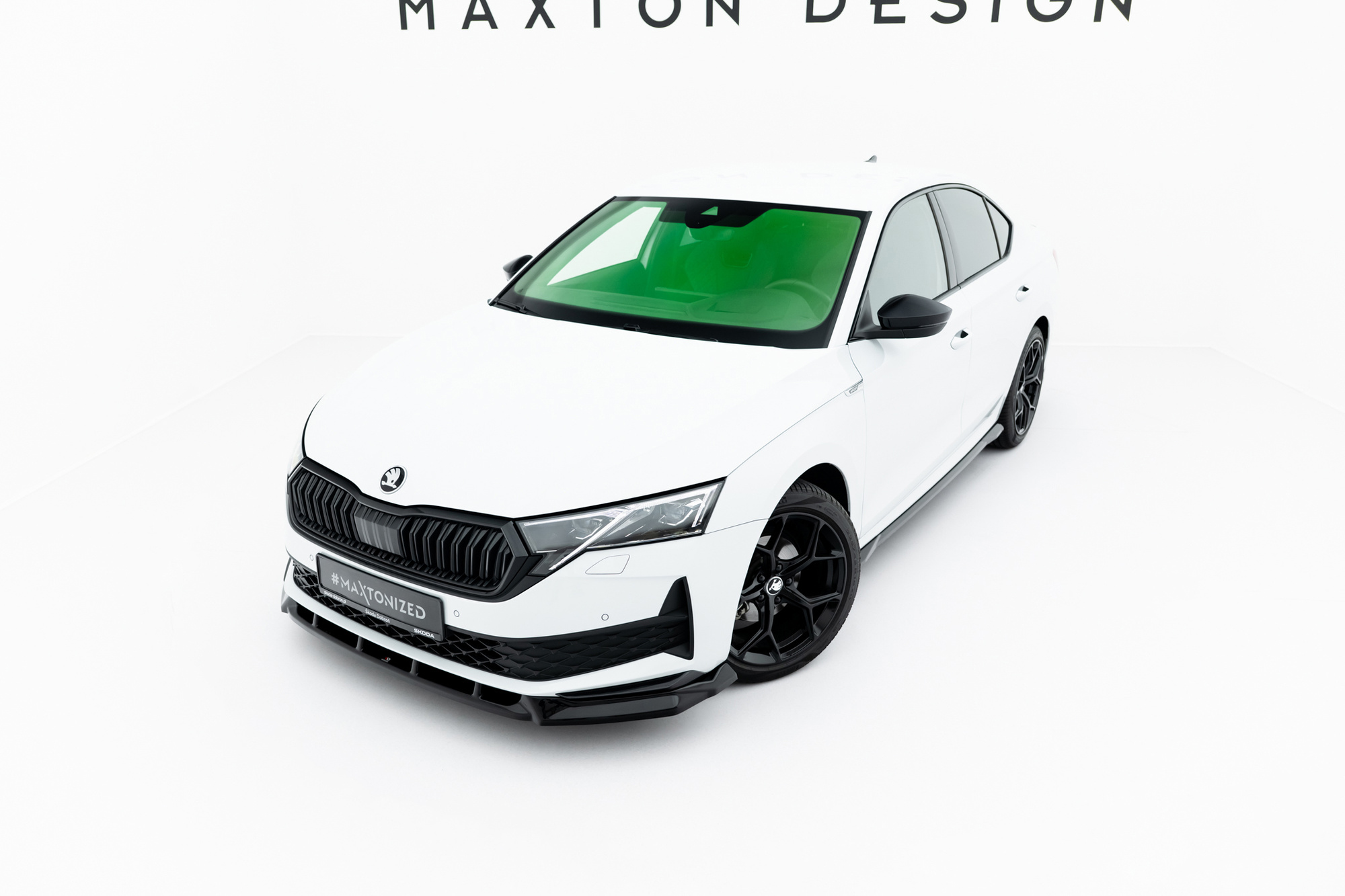 Frontspoiler Skoda Octavia Sportline IV Facelift 2024 -> | Sport Glossy Black Edition