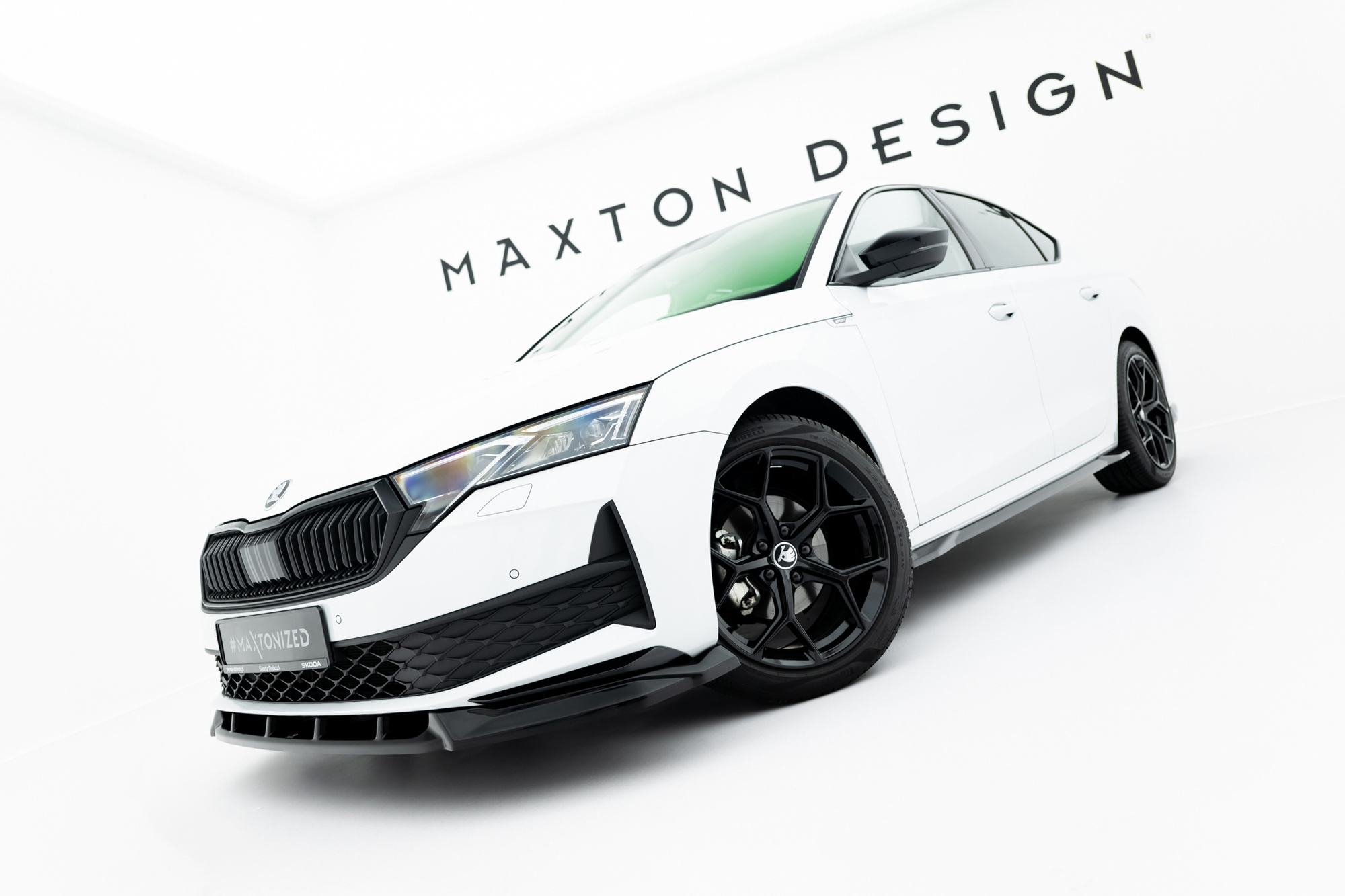 Frontspoiler Skoda Octavia Sportline IV Facelift 2024 -> | Sport Glossy Black Edition – bilde 2