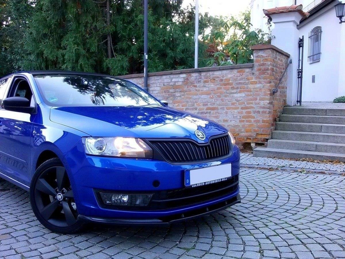 Frontspoiler Skoda Rapid 2012-2019 | V.1 Glossy Black Edition