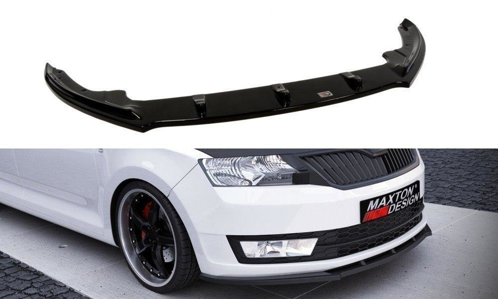 Frontspoiler Skoda Rapid 2012-2019 | V.1 Glossy Black Edition – bilde 3