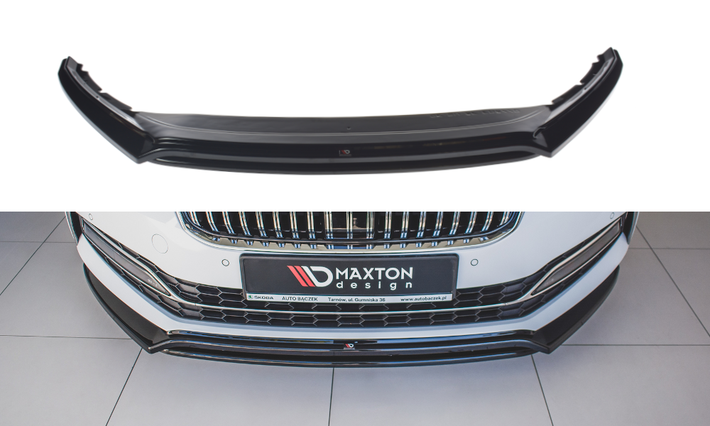 Frontspoiler Skoda Superb III Facelift 2019 - 2024 | V.3 Glossy Black Edition – bilde 4