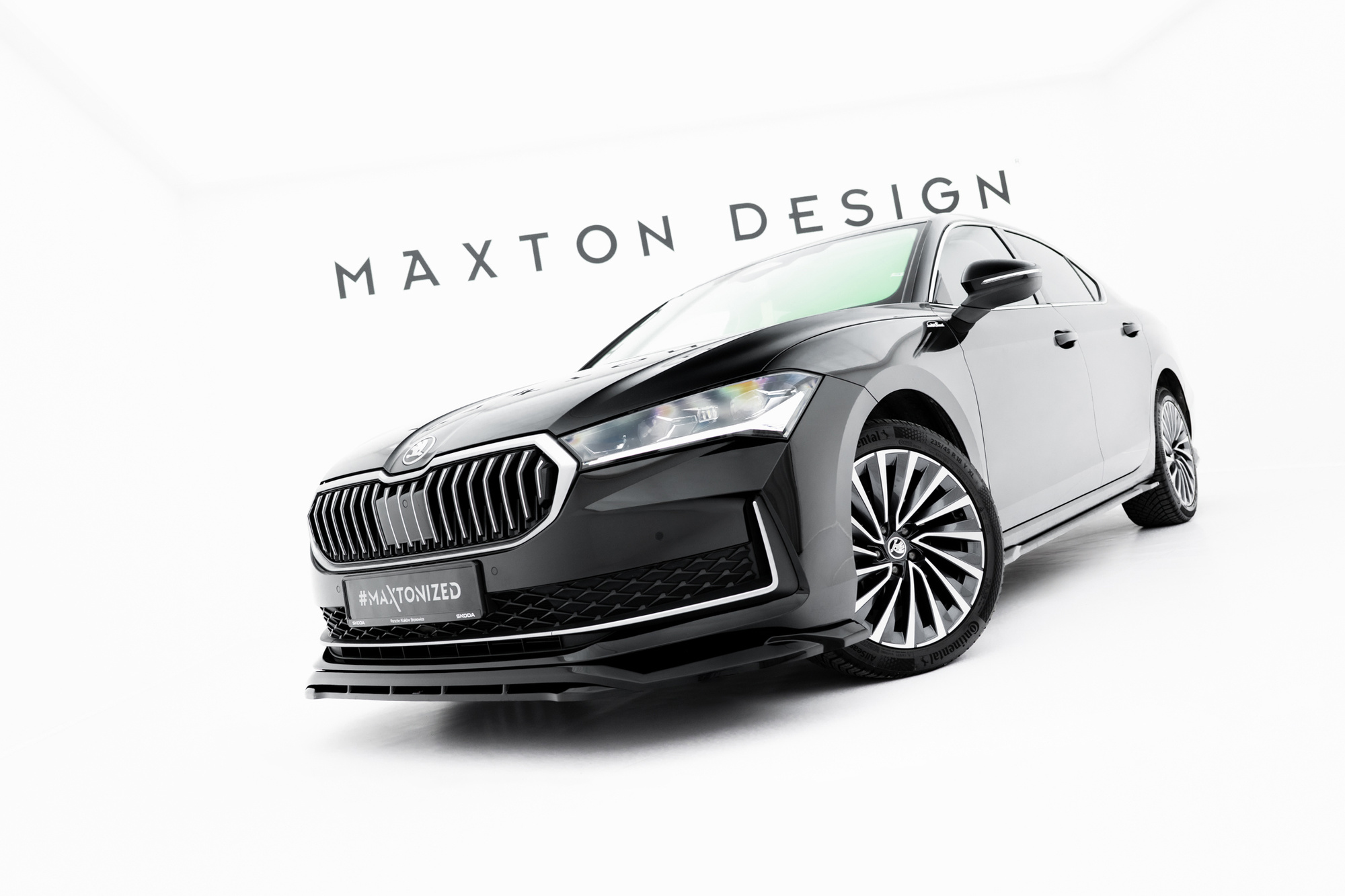 Frontspoiler Skoda Superb IV 2024 -> | Sport Glossy Black Edition V1 Image 3