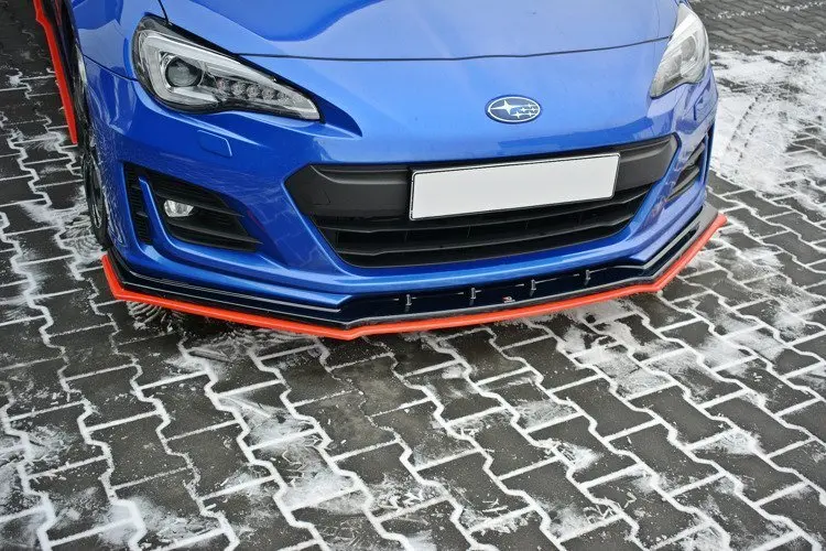 Frontspoiler Subaru BRZ I Facelift 2017-2020 | V.4 Glossy Black+Red  Edition
