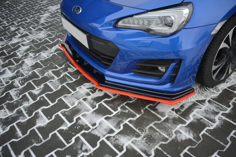 Frontspoiler Subaru BRZ I Facelift 2017-2020 | V.4 Glossy Black+Red  Edition – bilde 4