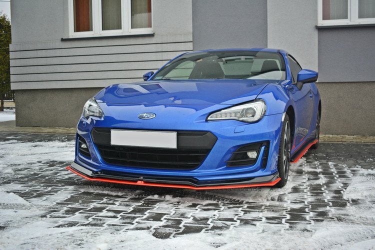 Frontspoiler Subaru BRZ I Facelift 2017-2020 | V.5 Glossy Black+Red  Edition – bilde 4