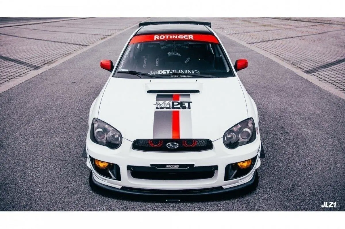 Frontspoiler Subaru Impreza II WRX STI (Blobeye) 2003-2006 | Racing Black Edition – bilde 4