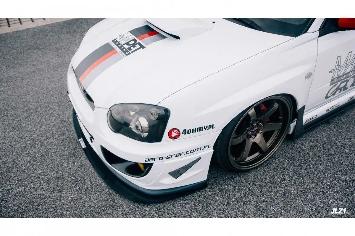 Frontspoiler Subaru Impreza II WRX STI (Blobeye) 2003-2006 | Racing Black Edition – bilde 5