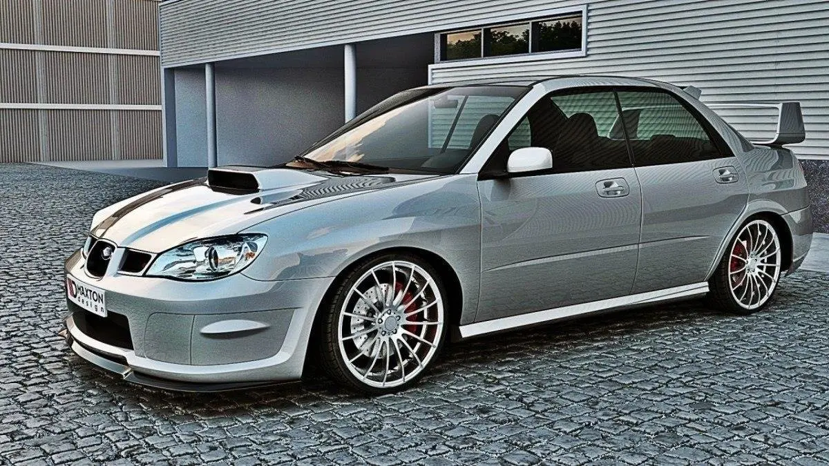 Frontspoiler Subaru Impreza II WRX STI (Hawkeye) 2006-2007 | Glossy Black Edition – bilde 3