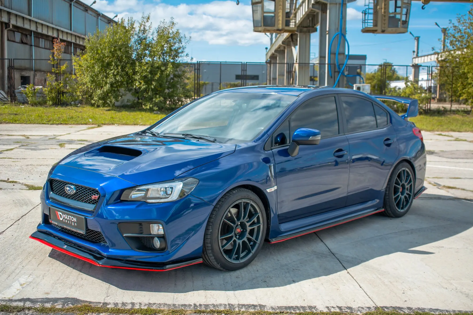 Frontspoiler Subaru WRX STI 2014-> | V.3 Glossy Black+Red  Edition – bilde 4