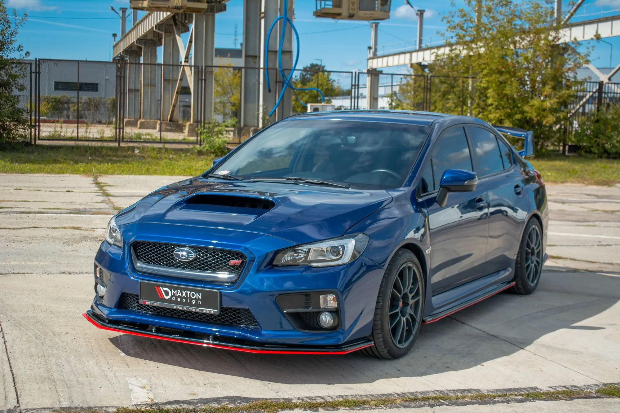 Frontspoiler Subaru WRX STI 2014-> | V.4 Glossy Black+Red  Edition – bilde 5