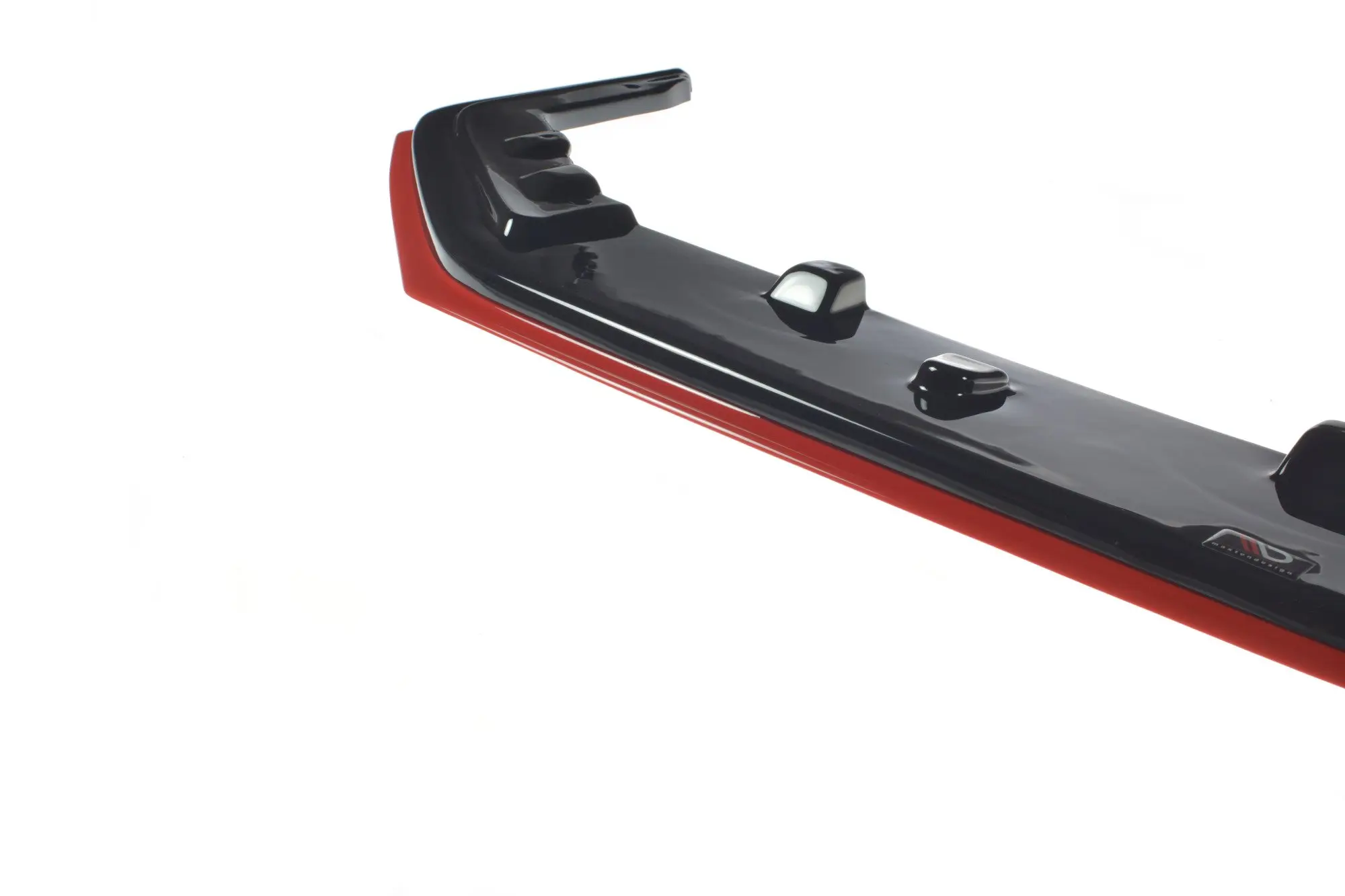 Frontspoiler Subaru WRX STI 2014-> | V.4 Glossy Black+Red  Edition – bilde 8