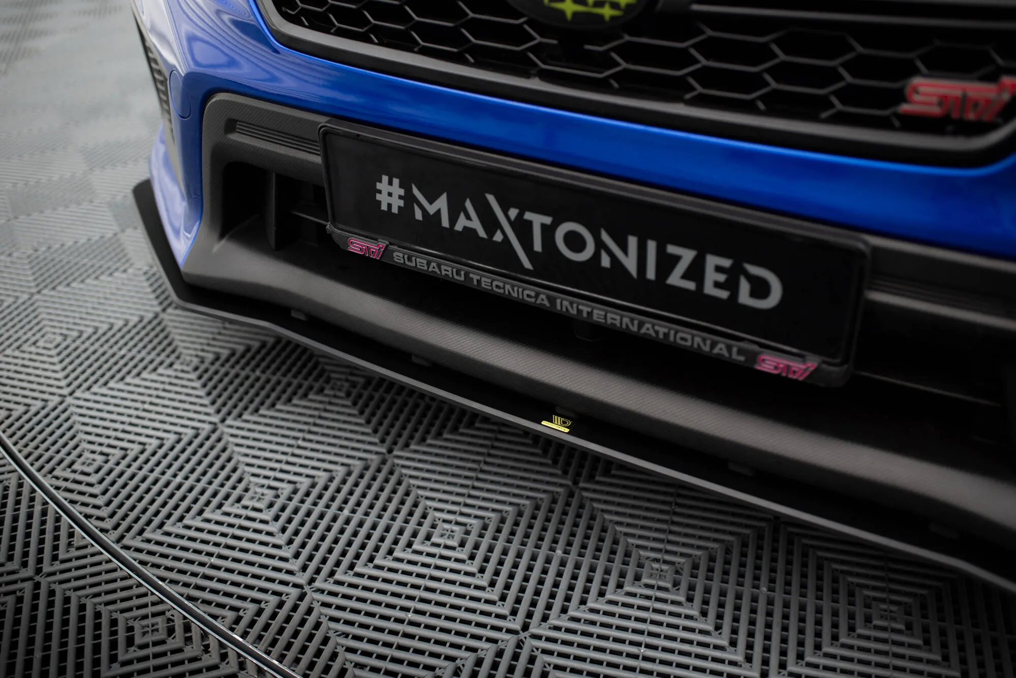 Frontspoiler Subaru WRX STI I Facelift 2017 - 2021 | Street Pro Black Edition – bilde 3
