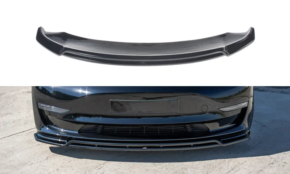 Frontspoiler Tesla Model 3 2017 - 2023 | V.2 Glossy Black Edition