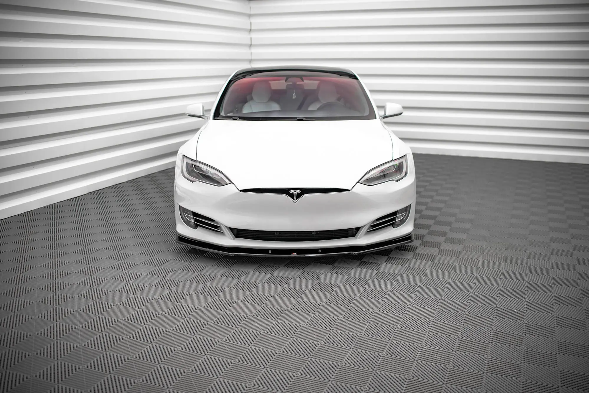 Frontspoiler Tesla Model S 2016 - 2021 | V.1 Glossy Black Edition – bilde 2