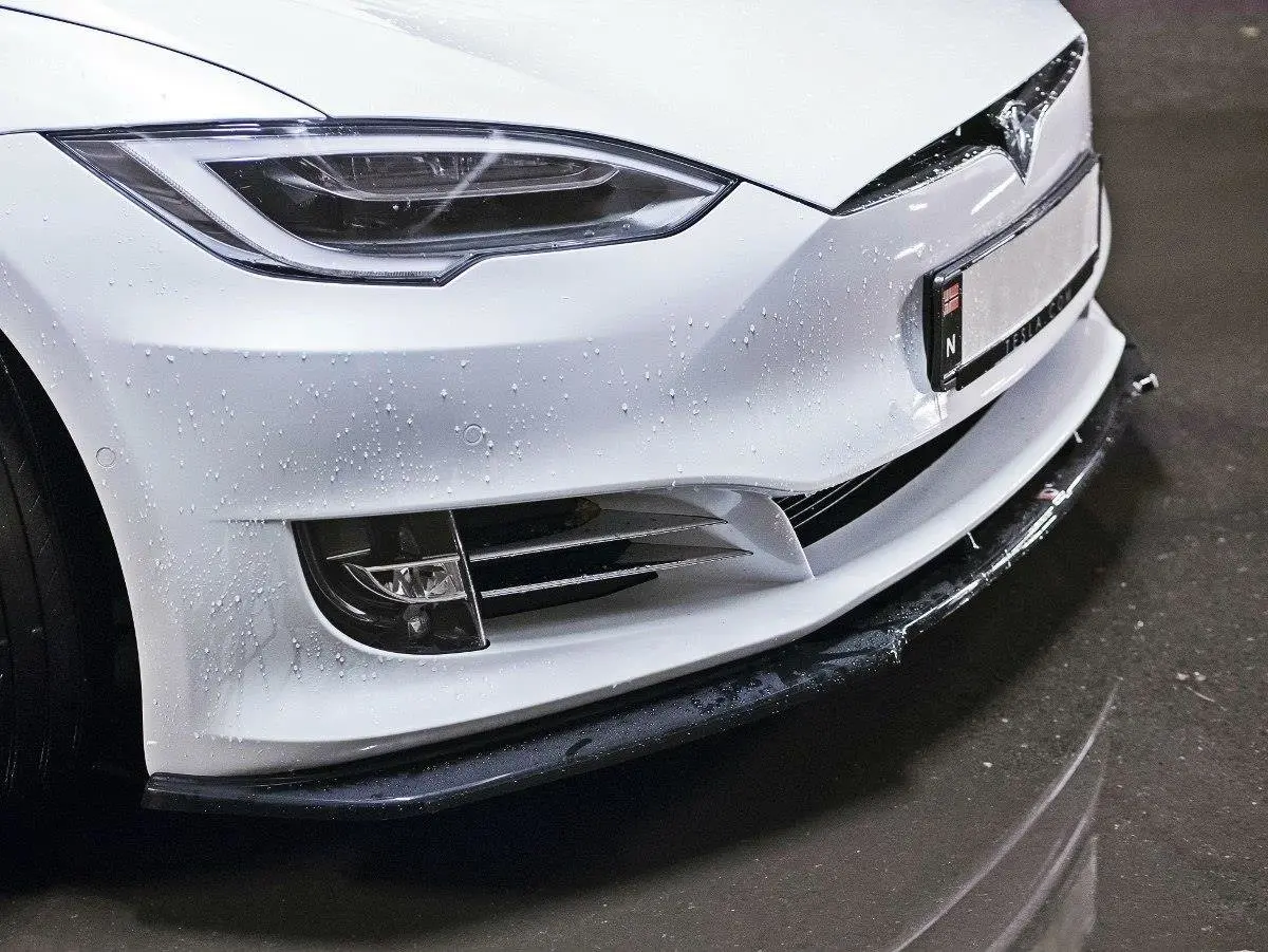 Frontspoiler Tesla Model S 2016 - 2021 | V.1 Glossy Black Edition – bilde 5