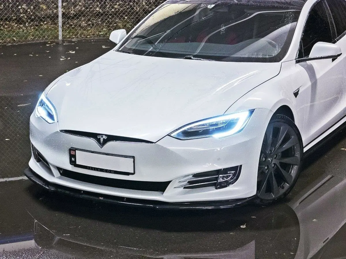 Frontspoiler Tesla Model S 2016 - 2021 | V.1 Glossy Black Edition – bilde 6