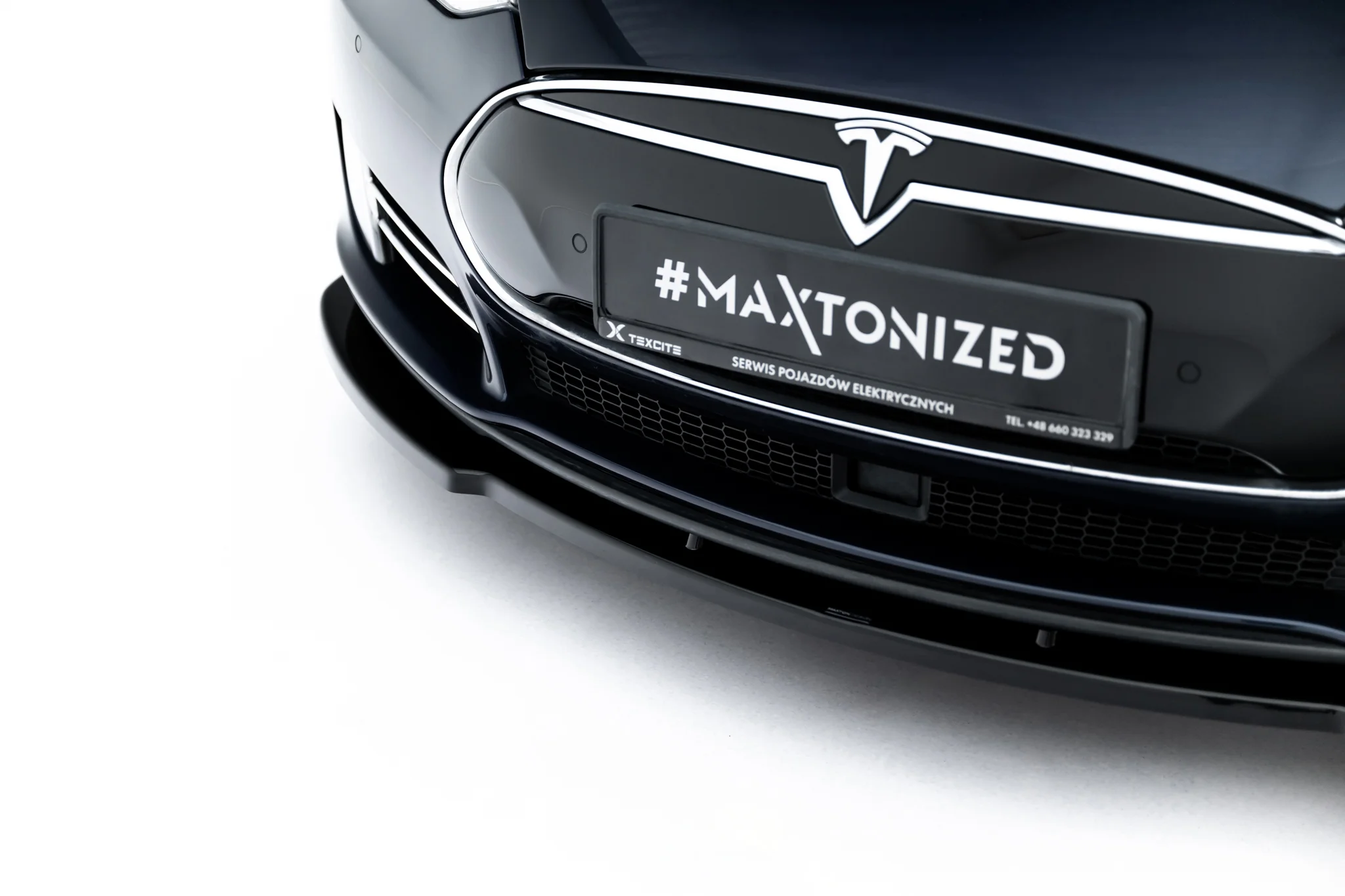Frontspoiler Tesla Model S I 2012 -  2016  | Sport Glossy Black Edition V2 – bilde 5
