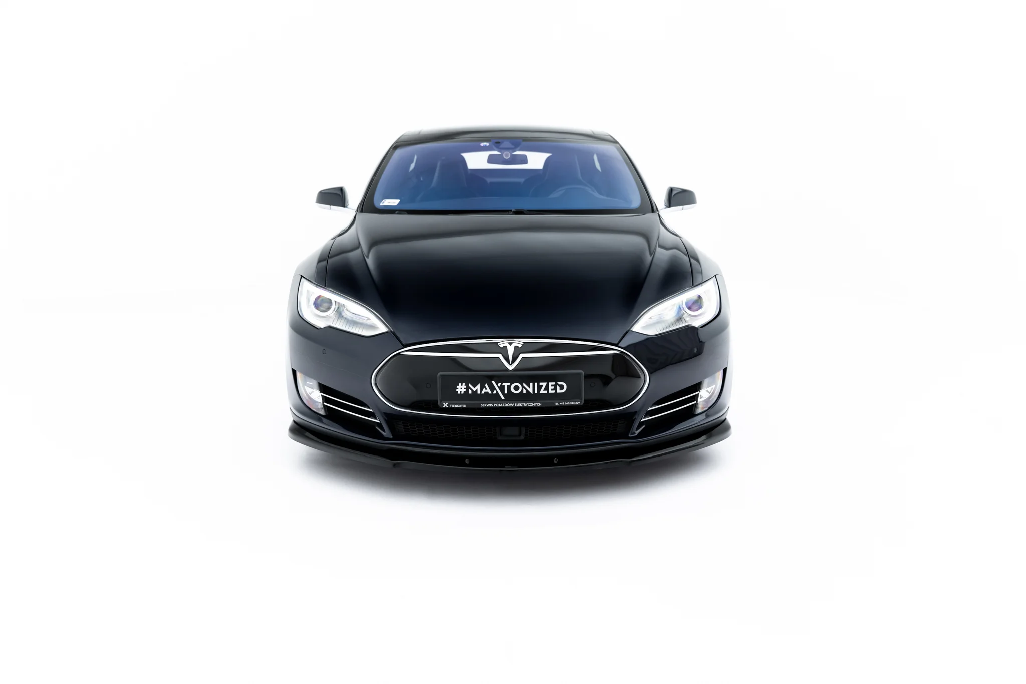 Frontspoiler Tesla Model S I | Sport Glossy Black Edition V.1 – bilde 2