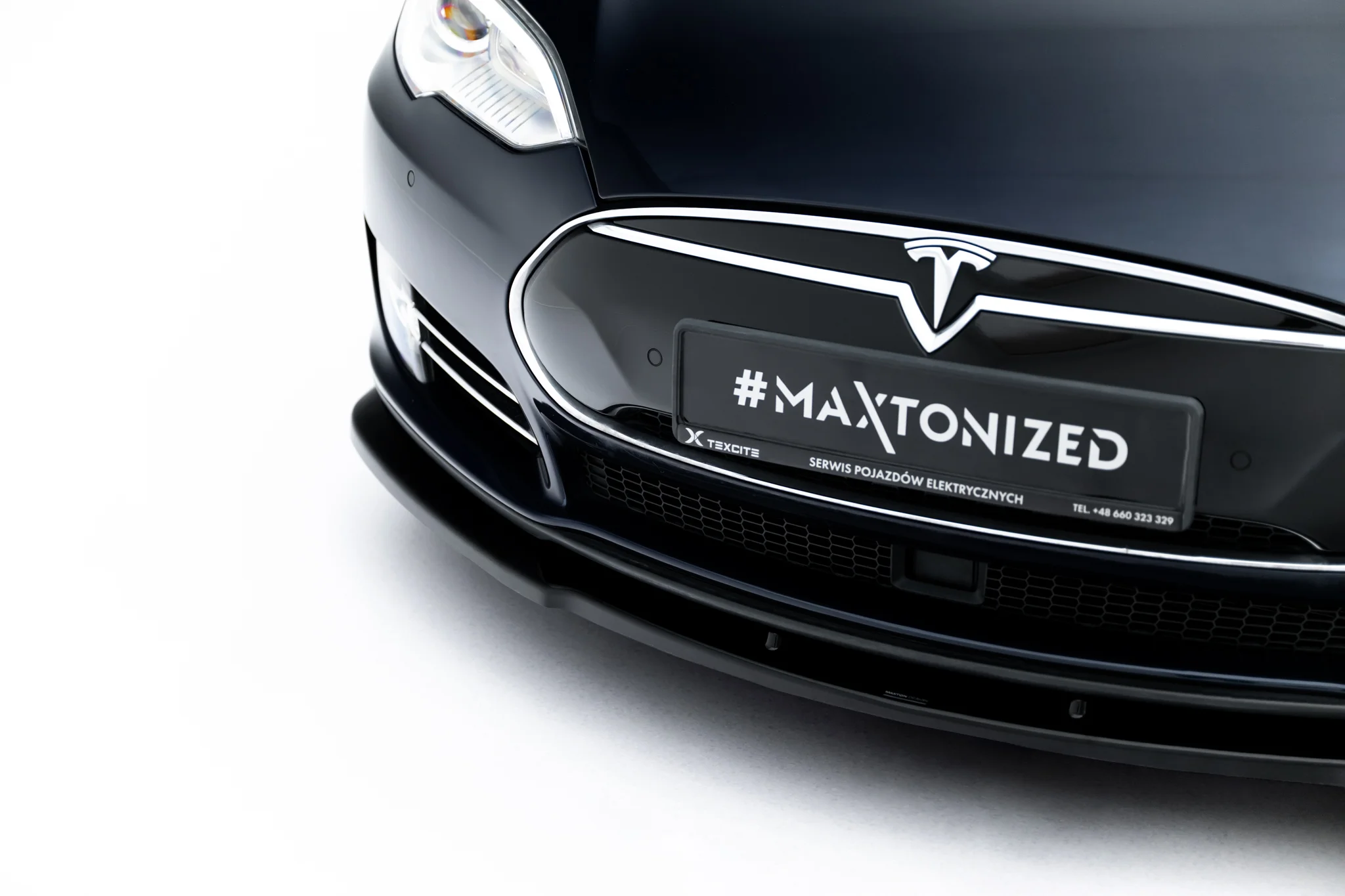 Frontspoiler Tesla Model S I | Sport Glossy Black Edition V.1 – bilde 3