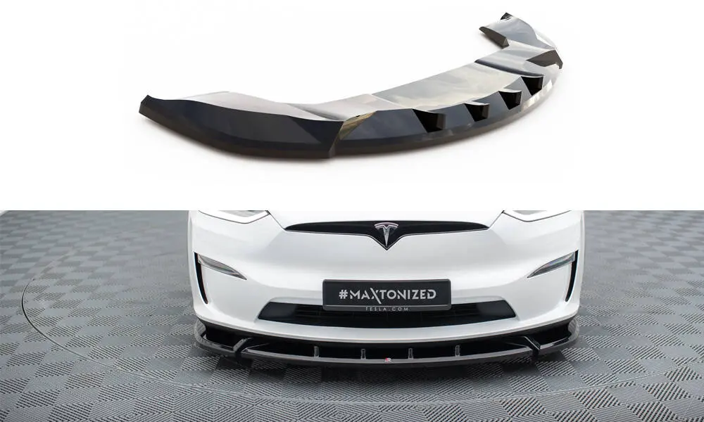 Frontspoiler Tesla Model X Facelift 2021 -> │ V.2 Black Edition