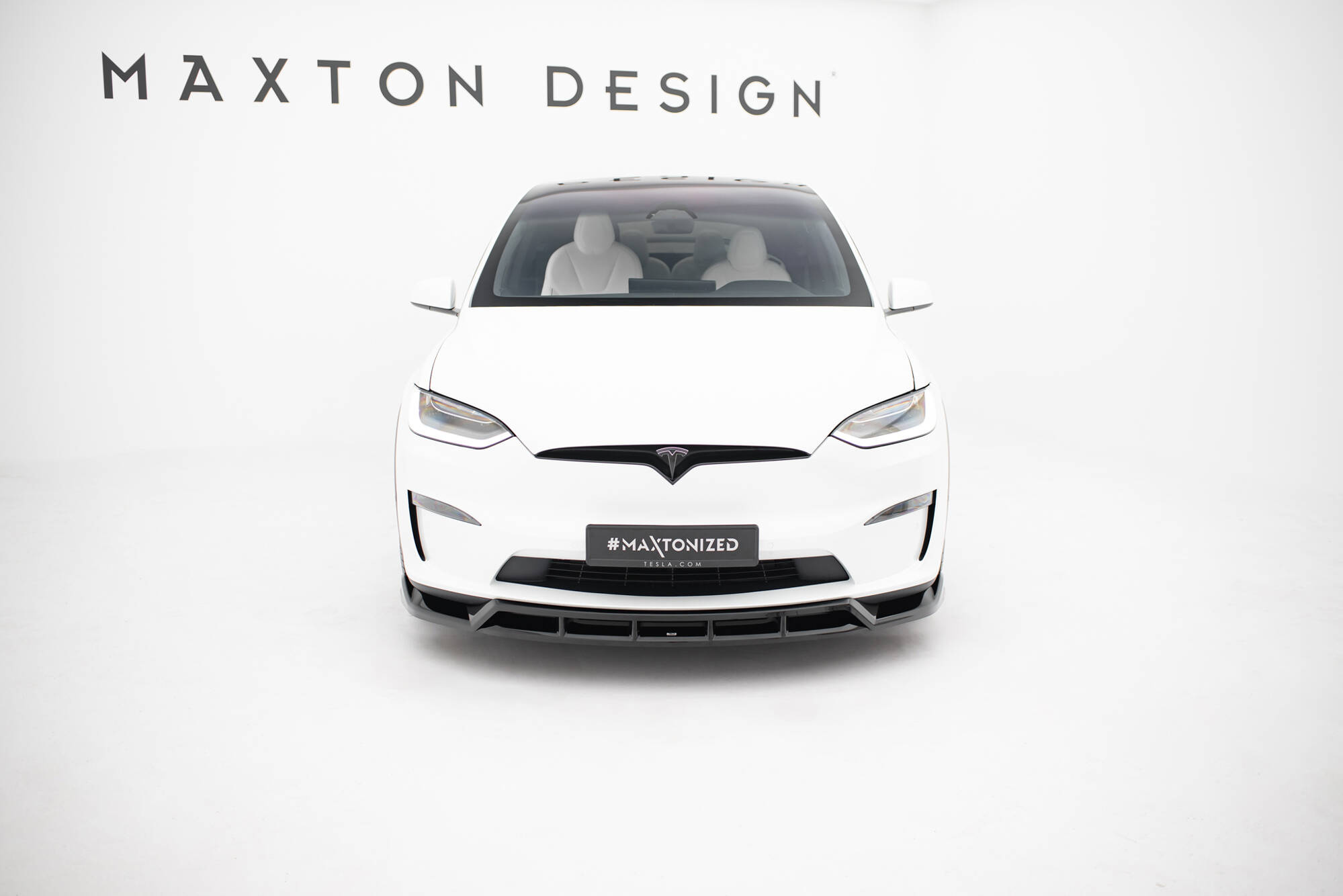 Frontspoiler Tesla Model X I Facelift 2021 -> | Sport Glossy Black Edition V3 – bilde 2