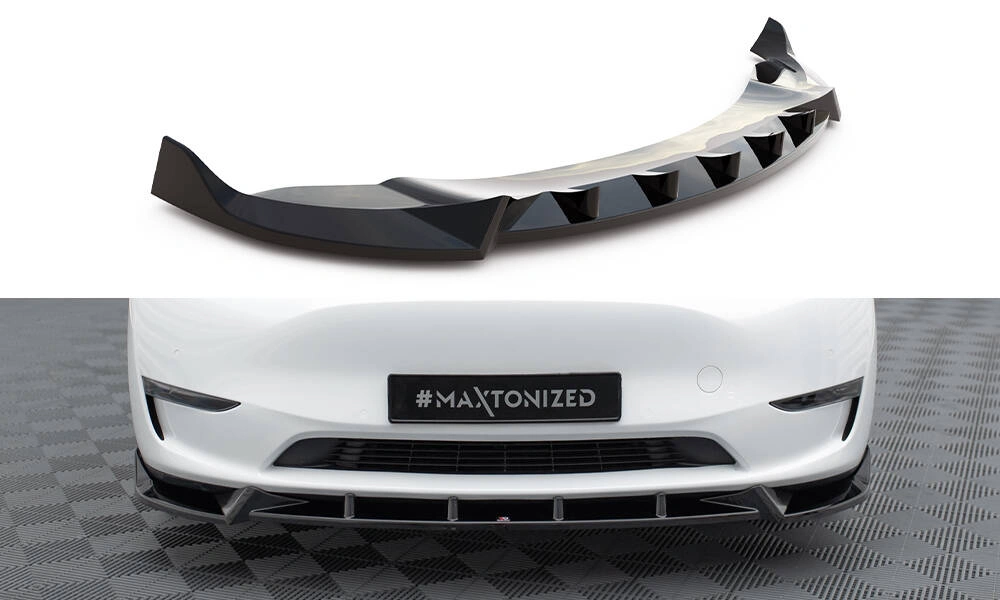 Frontspoiler Tesla Model Y 2020 - 2025 | V.1 Glossy Black Edition Image 1