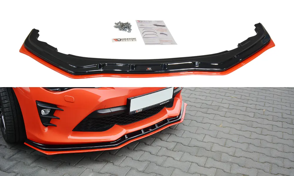 Frontspoiler Toyota GT86 Facelift 2017-> | V.4 Glossy Black +Red Edition – bilde 3