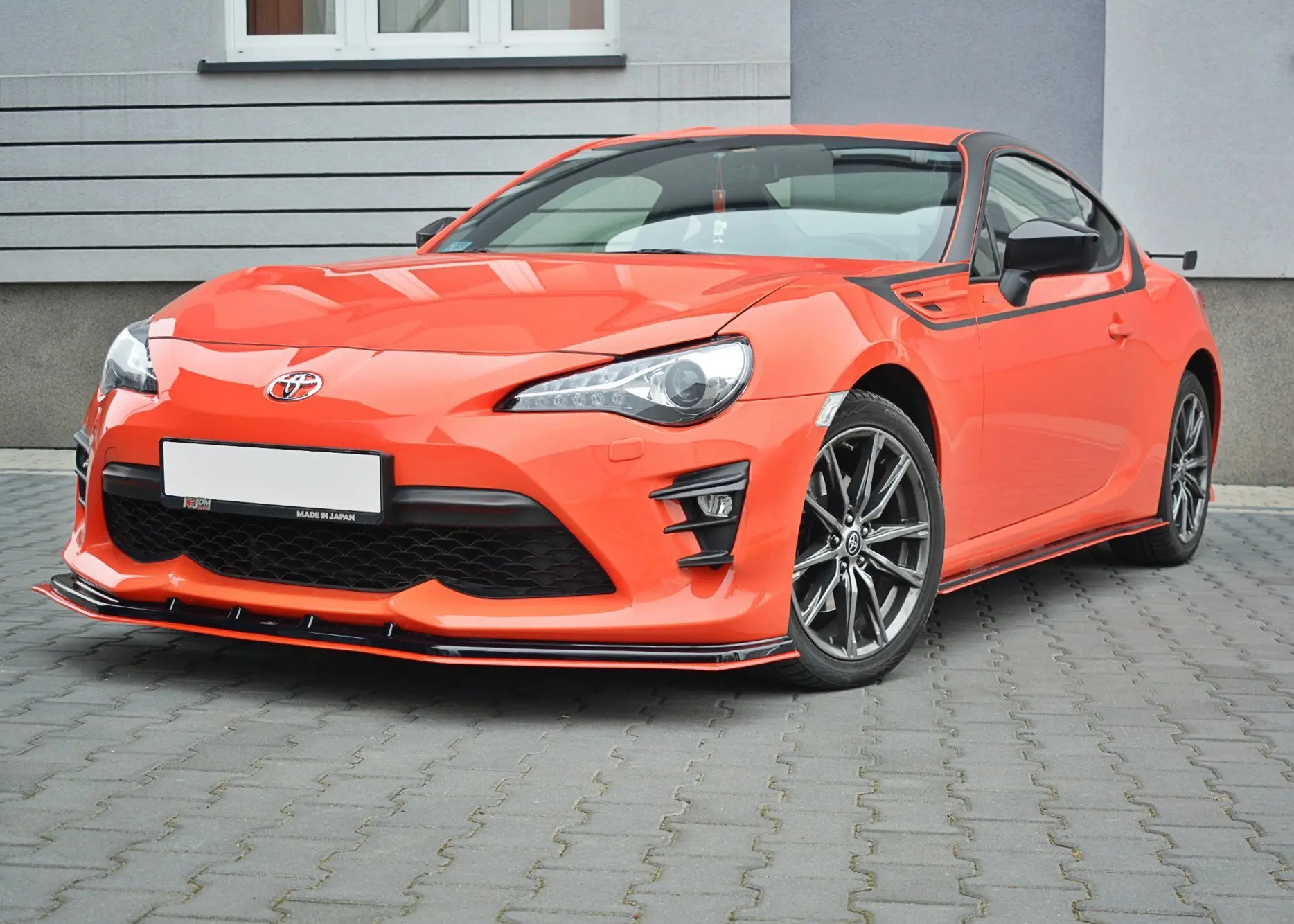 Frontspoiler Toyota GT86 Facelift 2017-> | V.4 Glossy Black +Red Edition – bilde 4