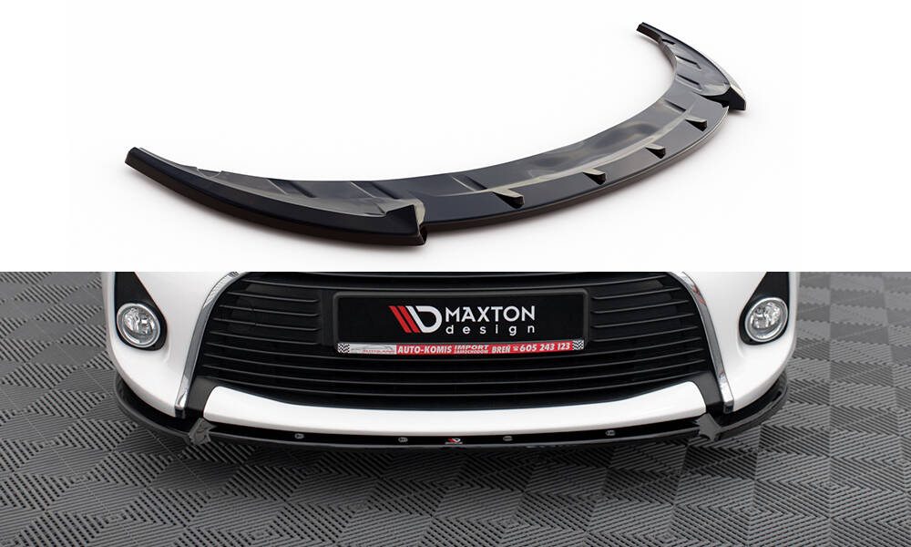 Frontspoiler Toyota Yaris Mk3 facelift 2014 - 2017 | Glossy Black Edition – bilde 2