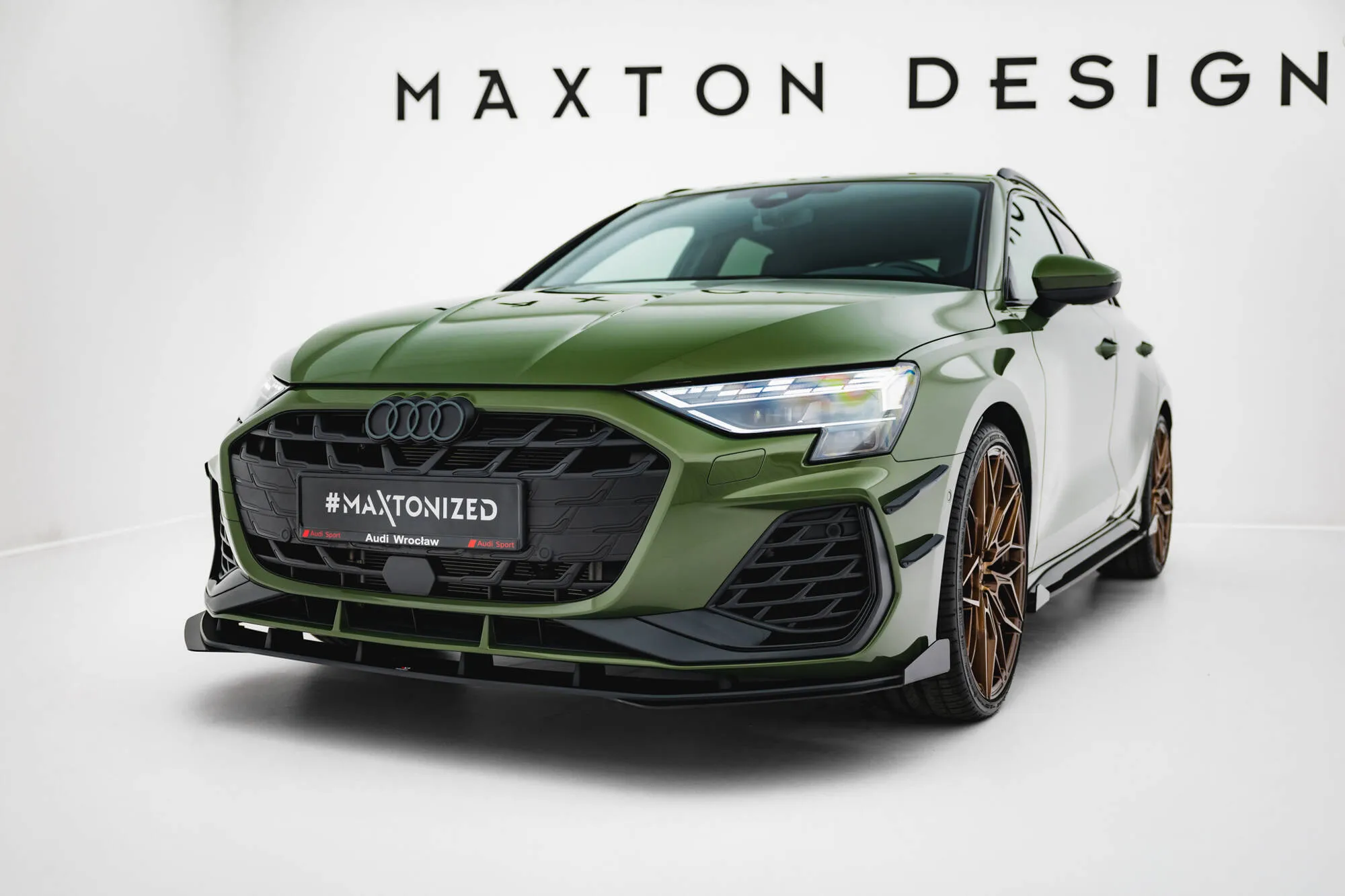 Frontspoiler V.1 + Flopper Audi (A3 S-Line/S3) 8Y Facelift 2024 -> | Street Pro Black Edition