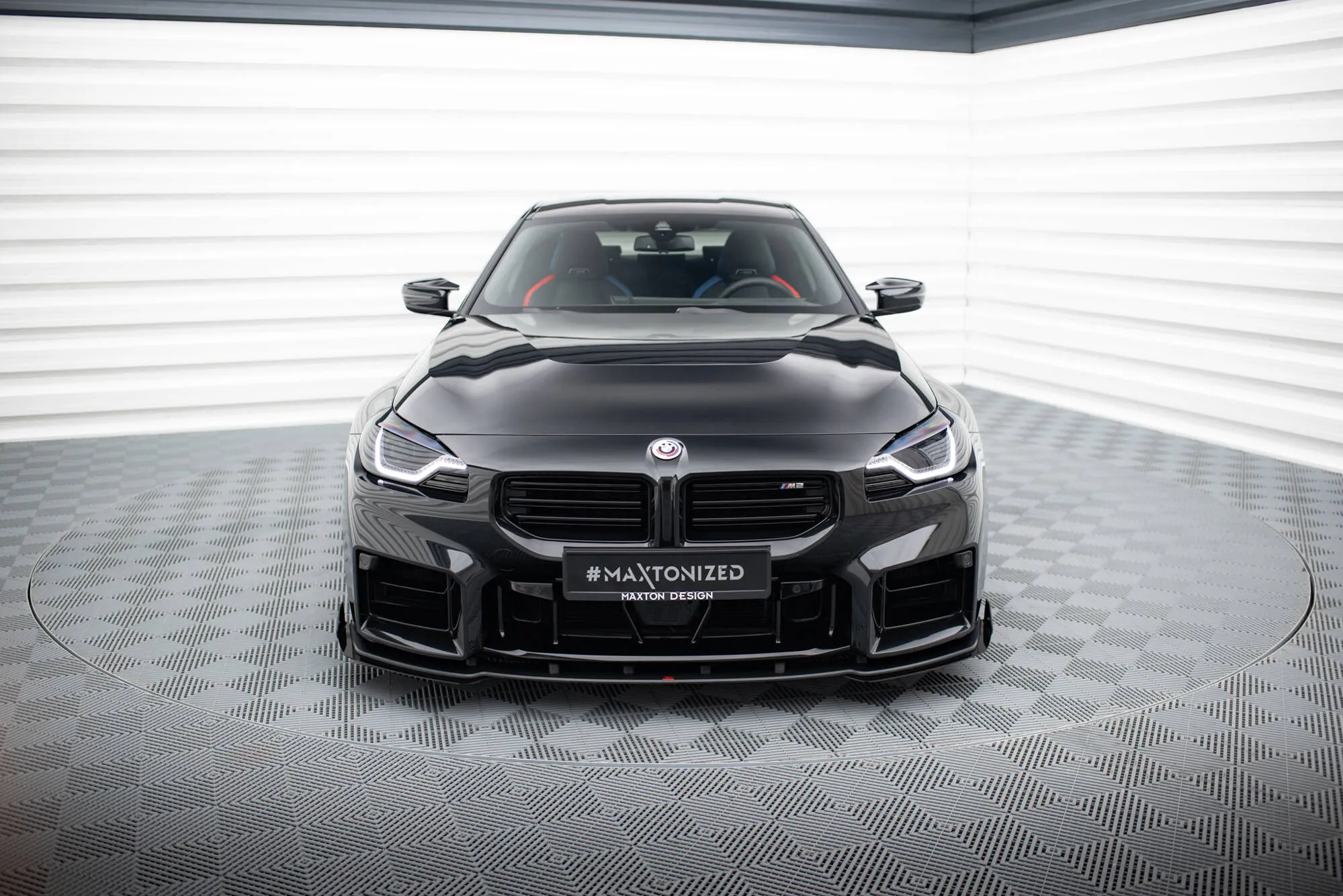 Frontspoiler V.1 + Flopper BMW M2 Coupe (G87) 2023 - > | Street Pro Black Edition – bilde 2