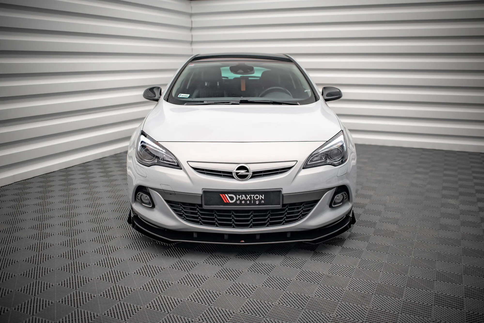Frontspoiler V.1 + Flopper Opel Astra J Gtc OPC-Line 2011-2018 | Street Pro Black Edition
