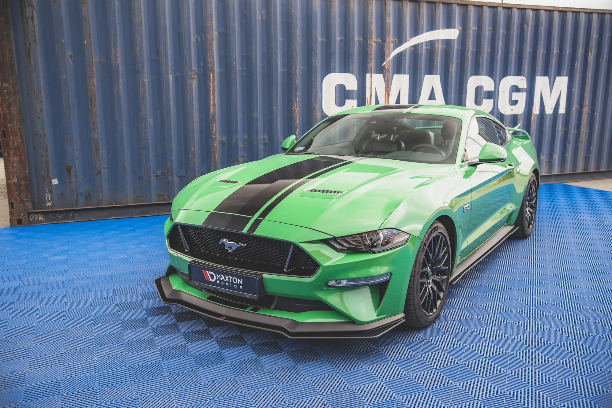 Frontspoiler V.1 Ford Mustang VI GT Facelift 2017 - 2023 | Street Pro Black Edition