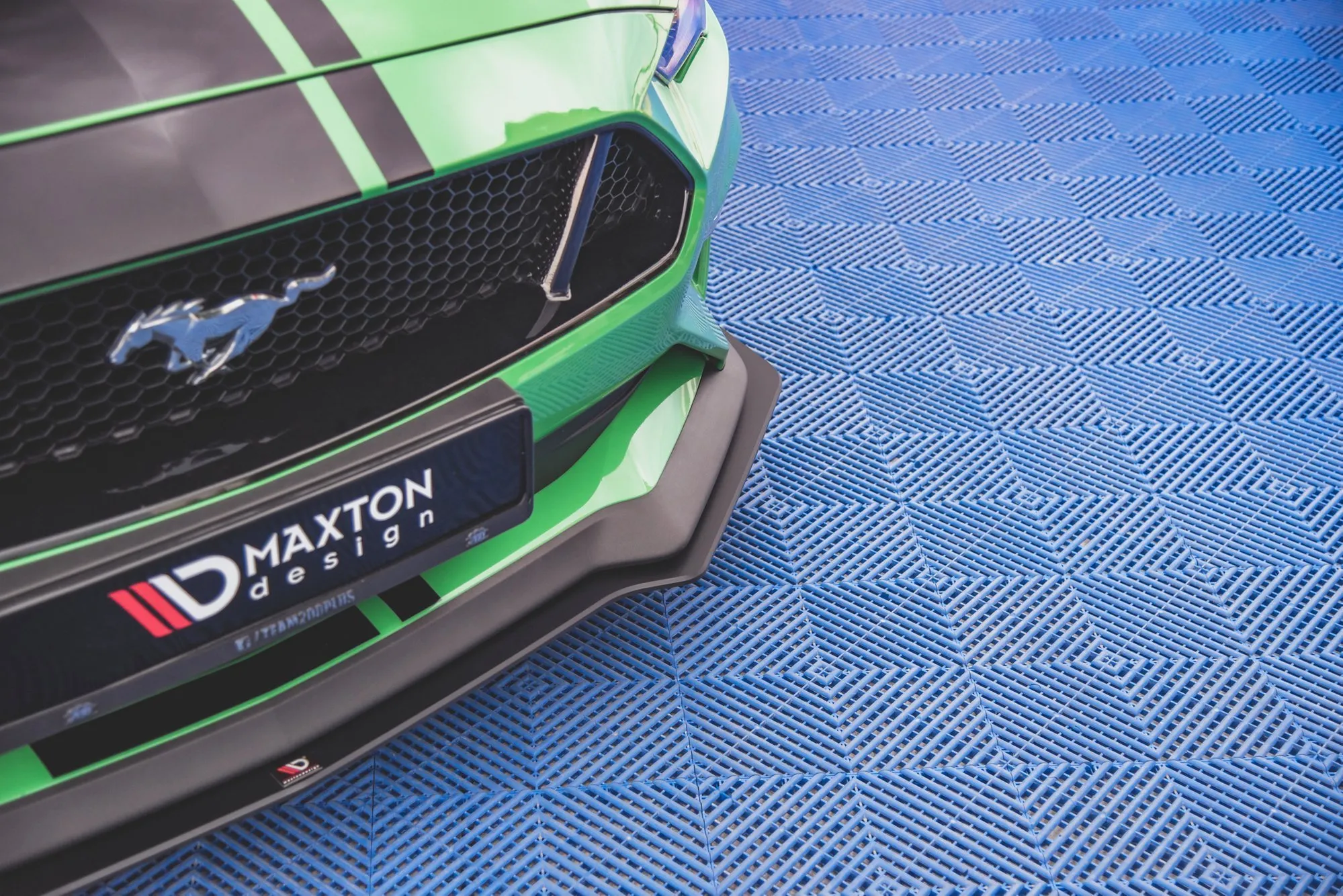 Frontspoiler V.1 Ford Mustang VI GT Facelift 2017 - 2023 | Street Pro Black Edition – bilde 2