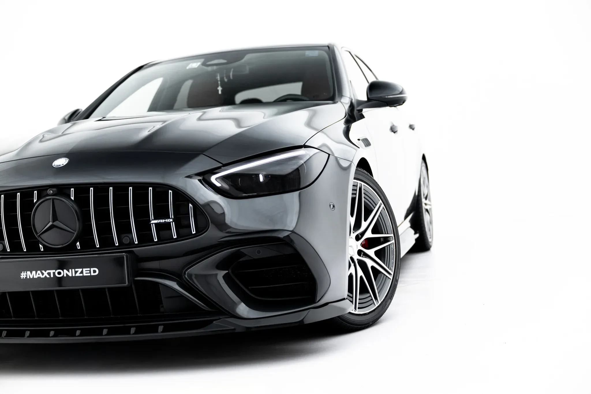 Frontspoiler V.1 Mercedes-Benz AMG C63 (S206/W206) 2021 -> | Glossy Black Edition