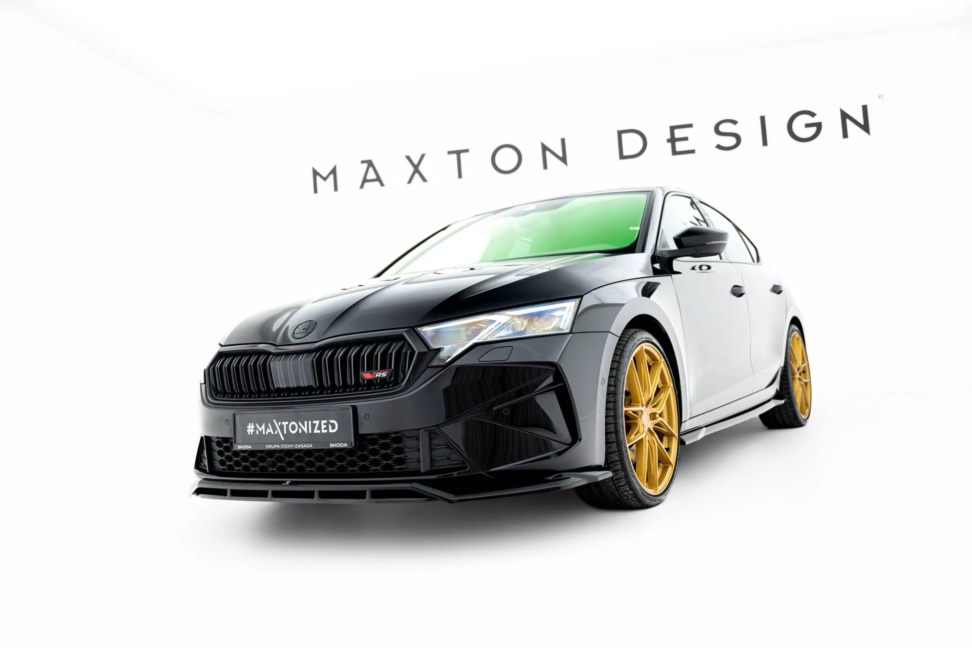Frontspoiler V.1 Skoda Octavia RS IV Facelift | Glossy Black Edition – bilde 3