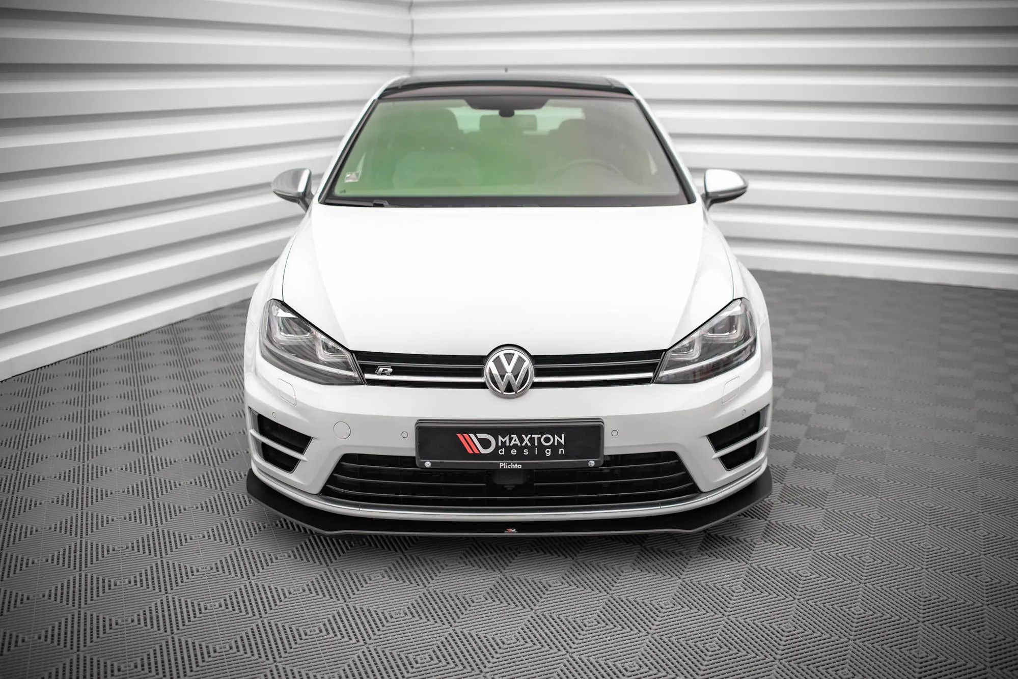 Frontspoiler V.1 VW Golf VII R 2013-2016 | Street Pro Black Edition – bilde 2