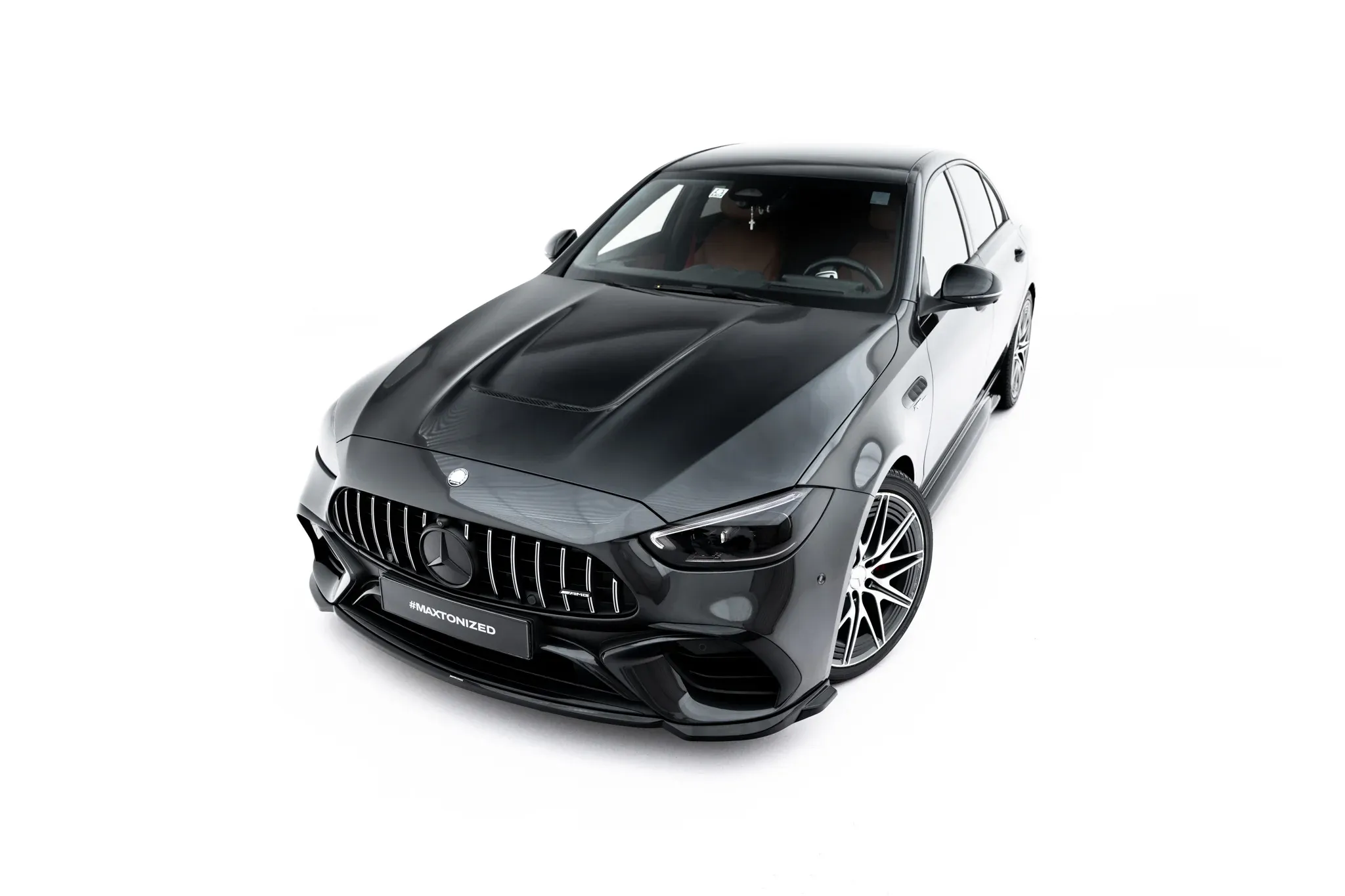 Frontspoiler V.2 Mercedes-Benz AMG C63 (S206/W206) 2021 -> | Glossy Black Edition