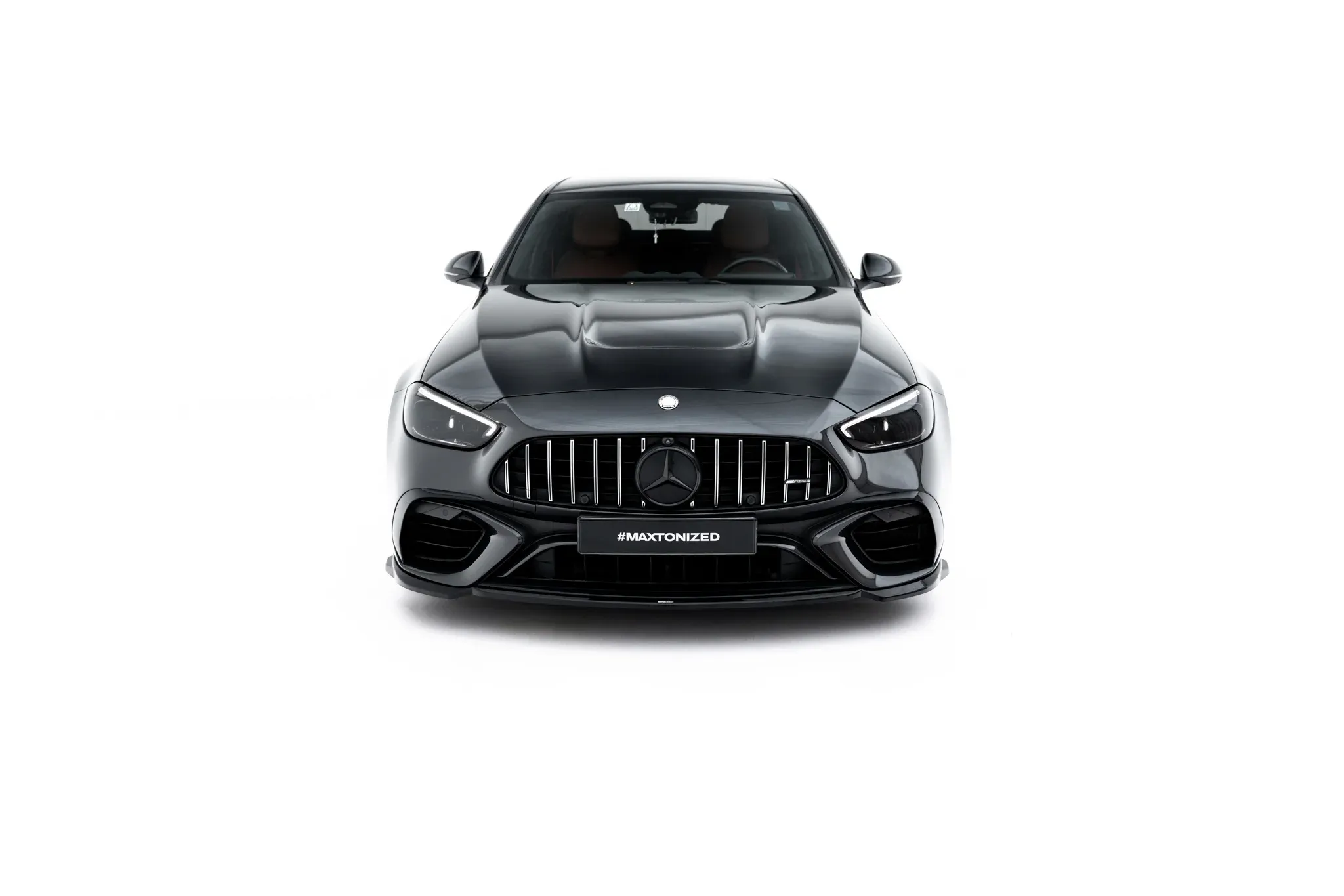 Frontspoiler V.2 Mercedes-Benz AMG C63 (S206/W206) 2021 -> | Glossy Black Edition – bilde 3