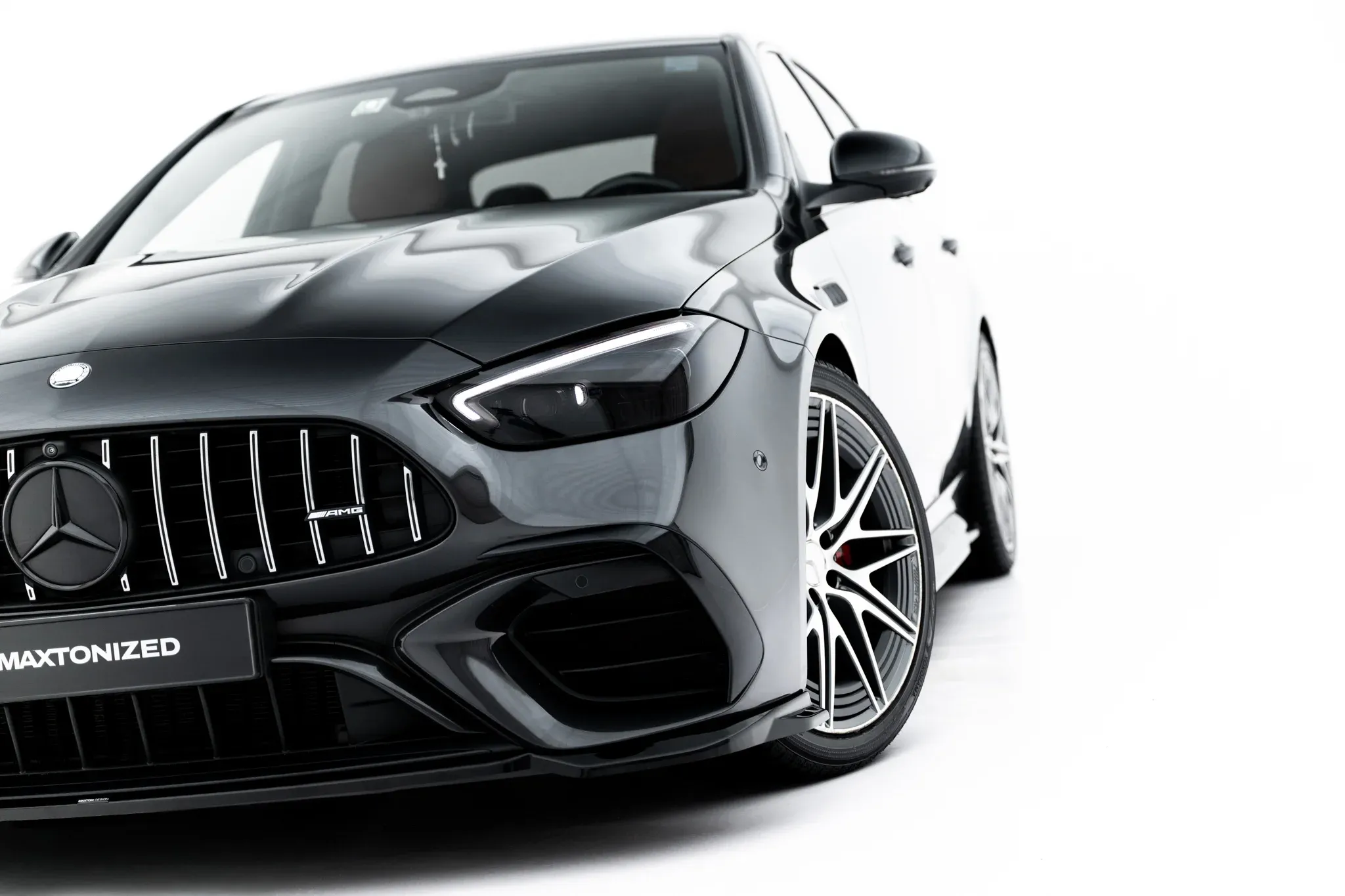 Frontspoiler V.2 Mercedes-Benz AMG C63 (S206/W206) 2021 -> | Glossy Black Edition – bilde 6