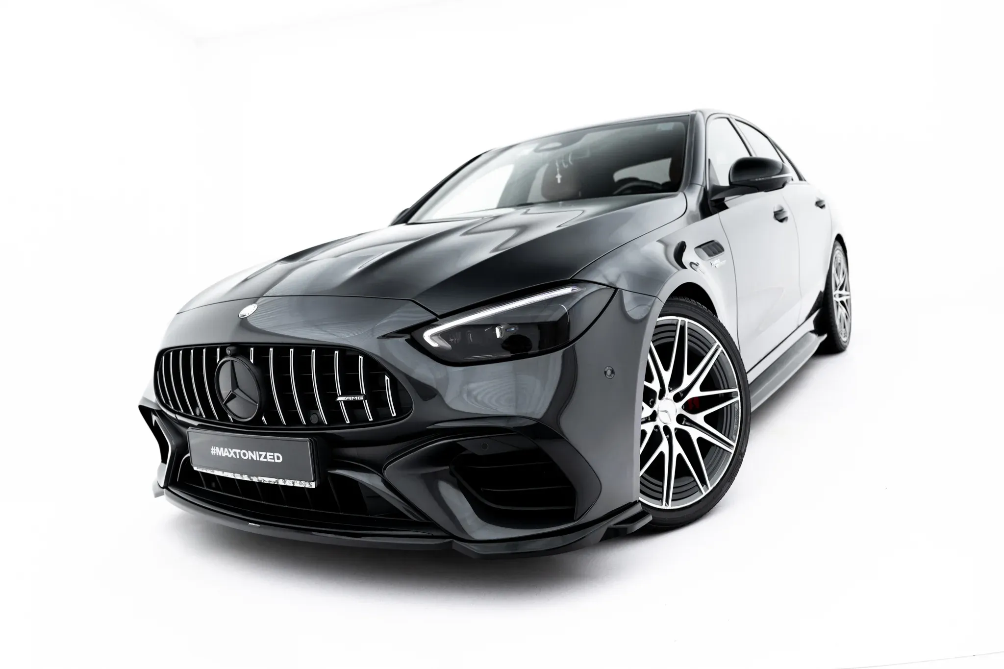 Frontspoiler V.2 Mercedes-Benz AMG C63 (S206/W206) 2021 -> | Glossy Black Edition – bilde 7