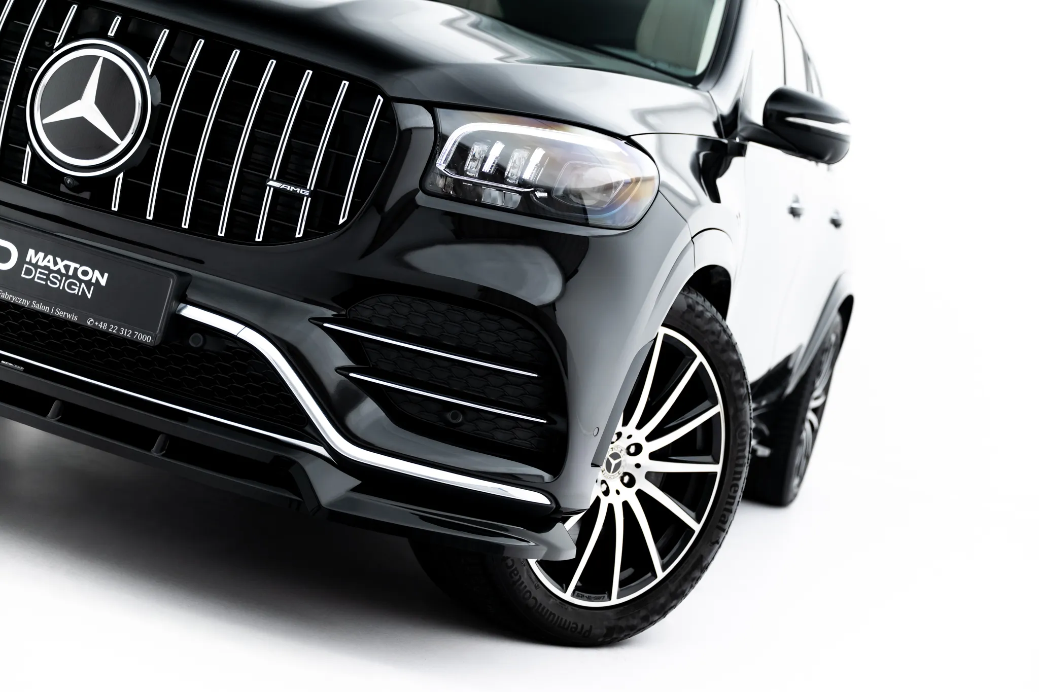 Frontspoiler V.2 Mercedes-Benz Gls (X167) AMG-Line 2019 - 2023 | Glossy Black Edition – bilde 2