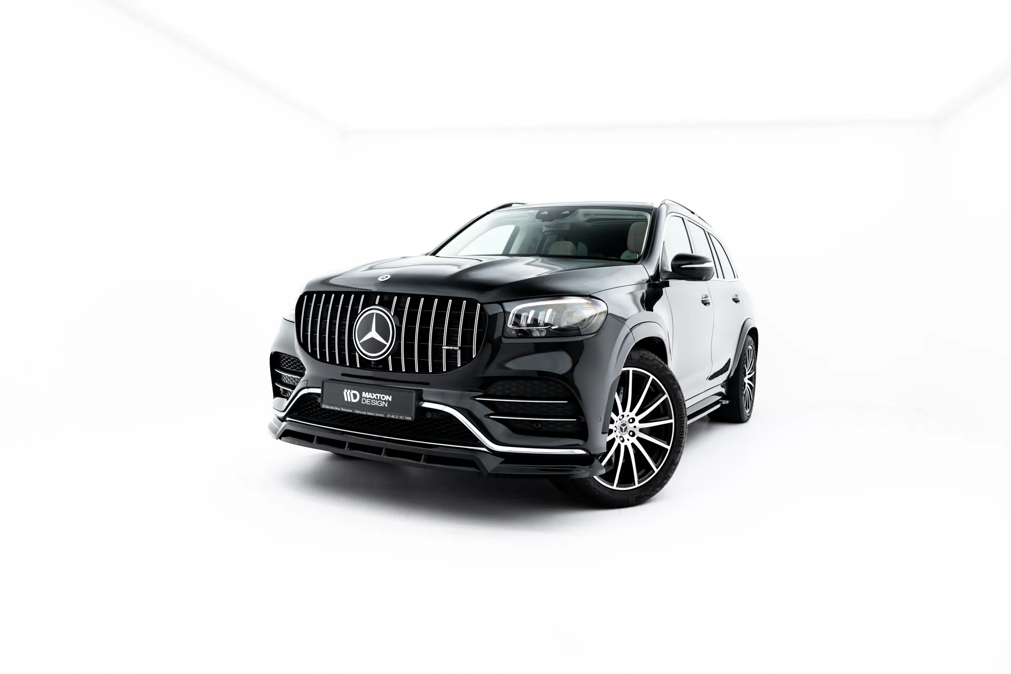 Frontspoiler V.2 Mercedes-Benz Gls (X167) AMG-Line 2019 - 2023 | Glossy Black Edition – bilde 3