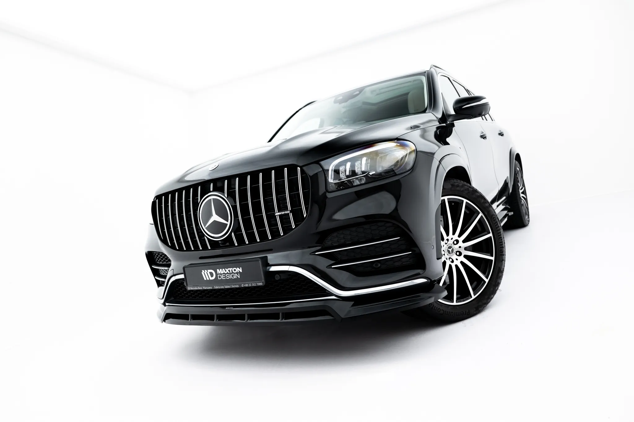 Frontspoiler V.2 Mercedes-Benz Gls (X167) AMG-Line 2019 - 2023 | Glossy Black Edition – bilde 4