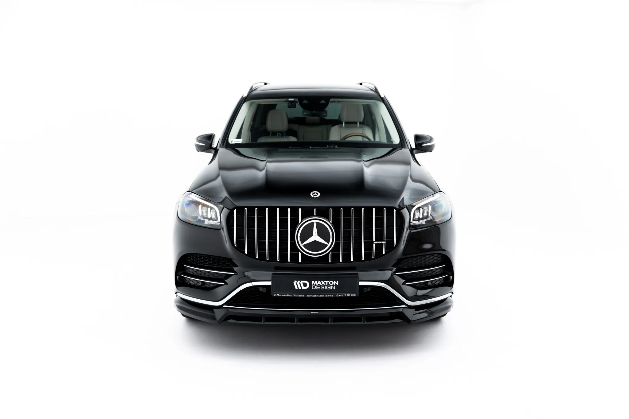 Frontspoiler V.2 Mercedes-Benz Gls (X167) AMG-Line 2019 - 2023 | Glossy Black Edition – bilde 6