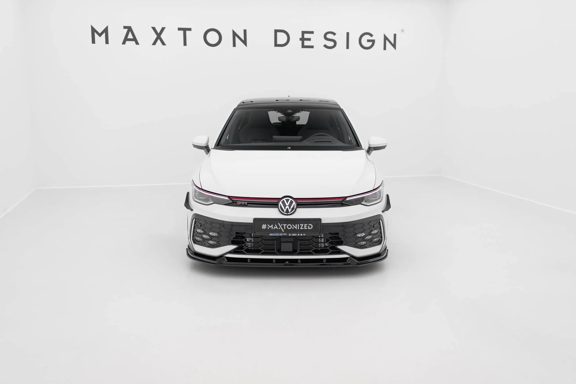 Frontspoiler V.2 Volkswagen Golf (R-Line/GTI/GTE) VIII Facelift 2024 - | Street Pro Black Edition – bilde 2