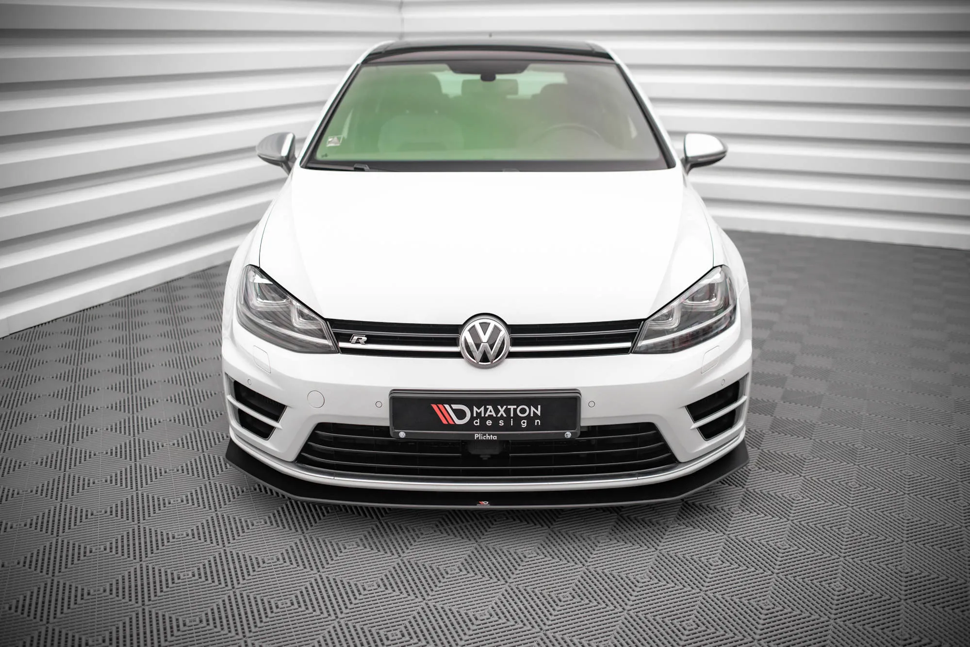 Frontspoiler V.2 VW Golf VII R 2013-2016 | Street Pro Black Edition – bilde 2